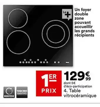 BUT Table Vitrocéramique offre