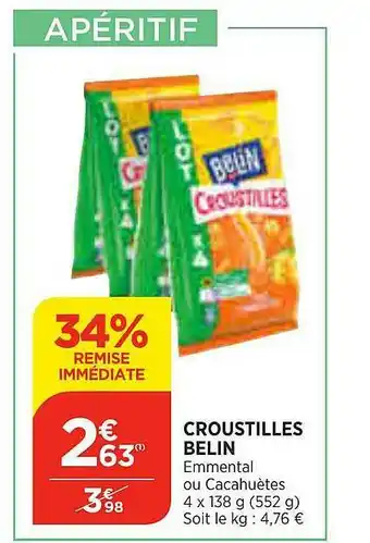 Maximarché Croustilles Belin offre