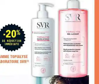 E.Leclerc Parapharmacie Gamme Topialyse Laboratoire Svr offre
