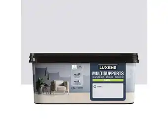 Weldom Peinture satiné mur, boiserie et radiateur, LUXENS Granit 6, gris, 2.5 litres offre