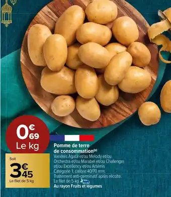 Carrefour Market Pomme de terre de consommation (P) offre