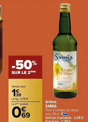 Carrefour Market Arôme SAMIA offre
