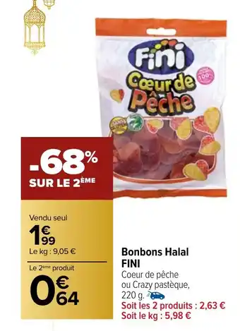 Carrefour Market Bonbons Halal FINI offre