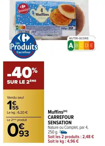Carrefour Market Muffins (m) CARREFOUR offre