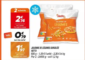Netto NETTO JULIENNE DE LÉGUMES SURGELÉE offre