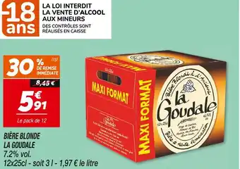 Netto LA GOUDALE BIÈRE BLONDE offre