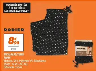 RODIER PANTALON DE PYJAMA