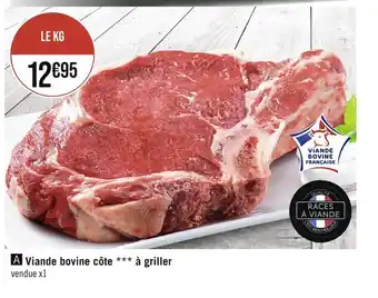 Géant Casino Viande bovine côte à griller offre