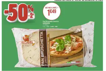 Géant Casino GARDAPAN Pan Bruschetta Classica offre
