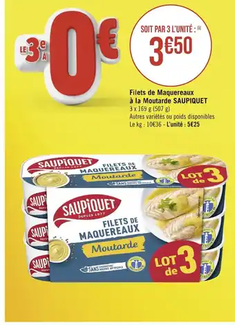 SAUPIQUET Filets de Maquereaux à la Moutarde
