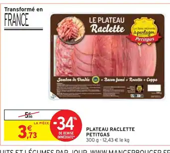PETITGAS PLATEAU RACLETTE