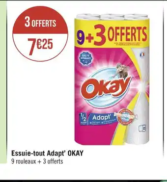 Géant Casino OKAY Essuie-tout Adapt’ offre
