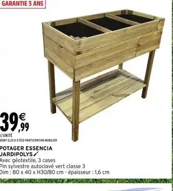 POTAGER ESSENCIA JARDIPOLYS