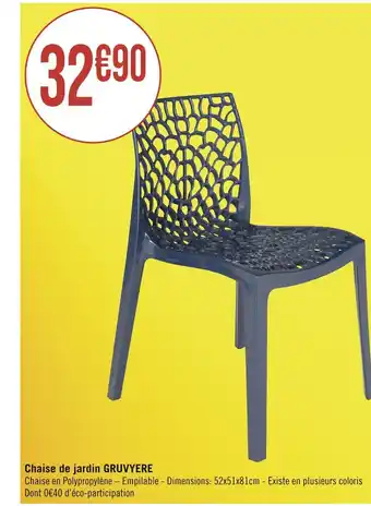 Géant Casino Chaise de jardin GRUVYERE offre