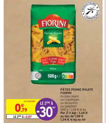 Intermarché FIORINI PÂTES PENNE RIGATE offre