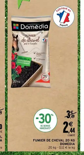 Intermarché Hyper FUMIER DE CHEVAL 20 KG DOMEDIA offre