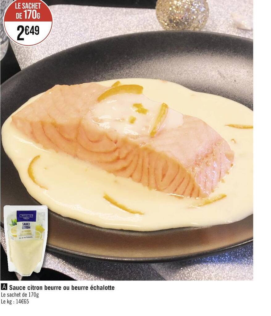 Promo MITI Sauce citron beurre ou beurre échalotte chez Géant Casino