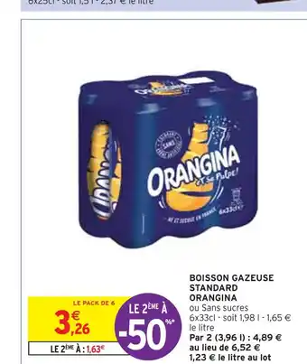 Intermarché ORANGINA BOISSON GAZEUSE STANDARD offre