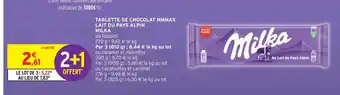 Intermarché MILKA TABLETTE DE CHOCOLAT MMMAX LAIT DU PAYS ALPIN offre