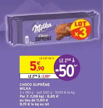 Intermarché MILKA CHOCO SUPRÊME offre