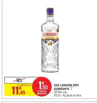 Intermarché GORDON'S GIN LONDON DRY offre