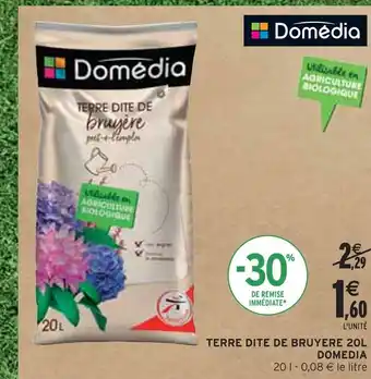 Intermarché DOMEDIA TERRE DITE DE BRUYERE 20L offre