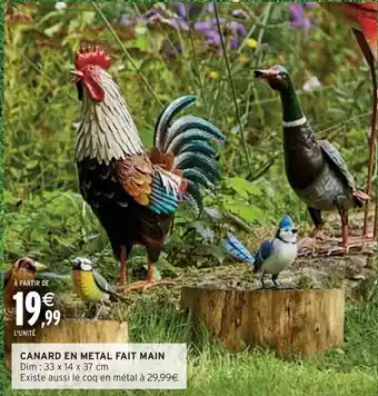 CANARD EN METAL FAIT MAIN