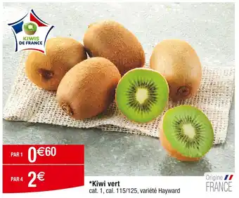 Cora x Carrefour Kiwi vert offre