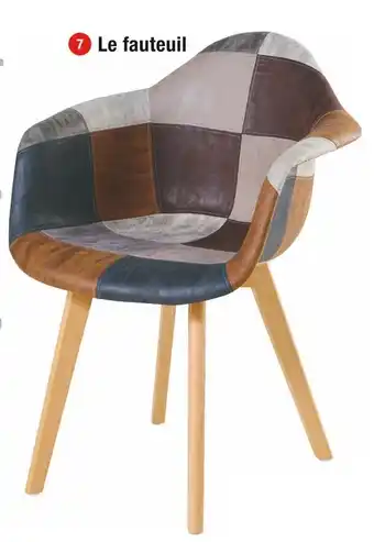 Cora x Carrefour Fauteuil Patchwork offre