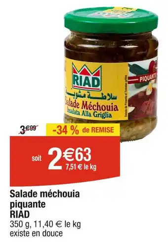 Cora x Carrefour RIAD Salade méchouia piquante offre