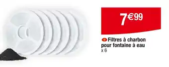 Cora x Carrefour Filtres à charbon pour fontaine à eau offre