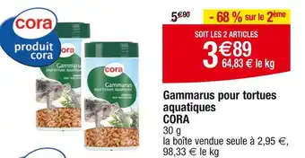 Cora x Carrefour CORA Gammarus pour tortues aquatiques offre