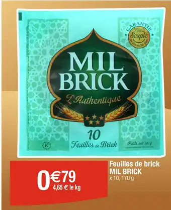 MIL BRICK Feuilles de brick