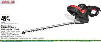 Intermarché Hyper TAILLE HAIES ELECTRIQUE 600 W offre