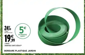 Intermarché Hyper BORDURE PLASTIQUE JARDIN offre