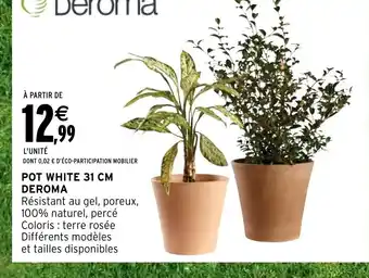 POT WHITE 31 CM