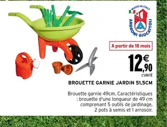 Intermarché Hyper BROUETTE GARNIE JARDIN 51,5CM offre