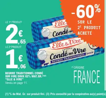 E.Leclerc BEURRE TRADITIONNEL CONDÉ offre