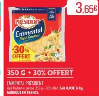 Match EMMENTAL PRÉSIDENT offre