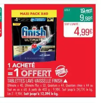 Match TABLETTES LAVE-VAISSELLE FINISH. offre