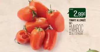 Match TOMATE ALLONGÉE offre