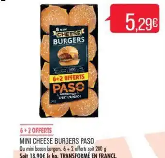 Match MINI CHEESE BURGERS PASO offre