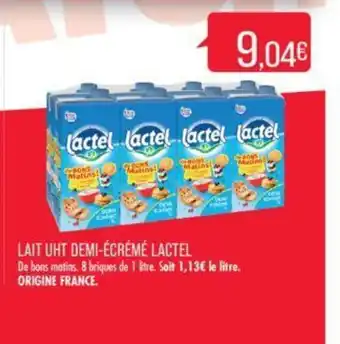 Match LAIT UHT DEMI-ÉCRÉMÉ LACTEL offre