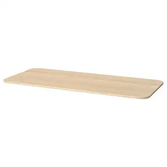 IKEA Bekant Plateau, plaqué chêne blanchi, 140x60 cm offre
