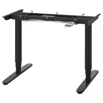 IKEA Bekant Piètement assis/deb pr plateau élec, noir, 120x80 cm offre