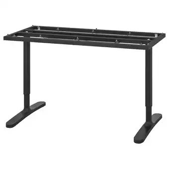 IKEA Bekant Piètement pour plateau, noir, 140x60 cm offre