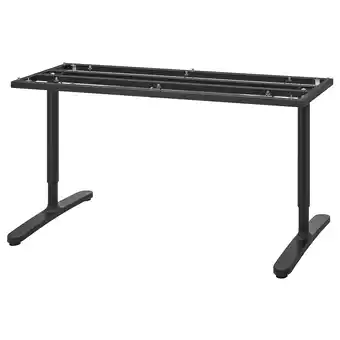 IKEA Bekant Piètement pour plateau, noir, 160x80 cm offre
