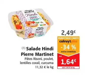 Colruyt Salade hindi pierre martinet offre