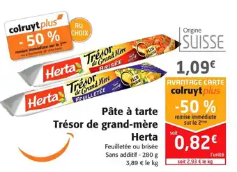 Pâte à tarte tresor de grand-mère herta