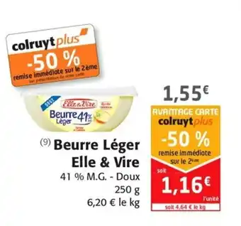 Colruyt Beurre léger elle & vire offre